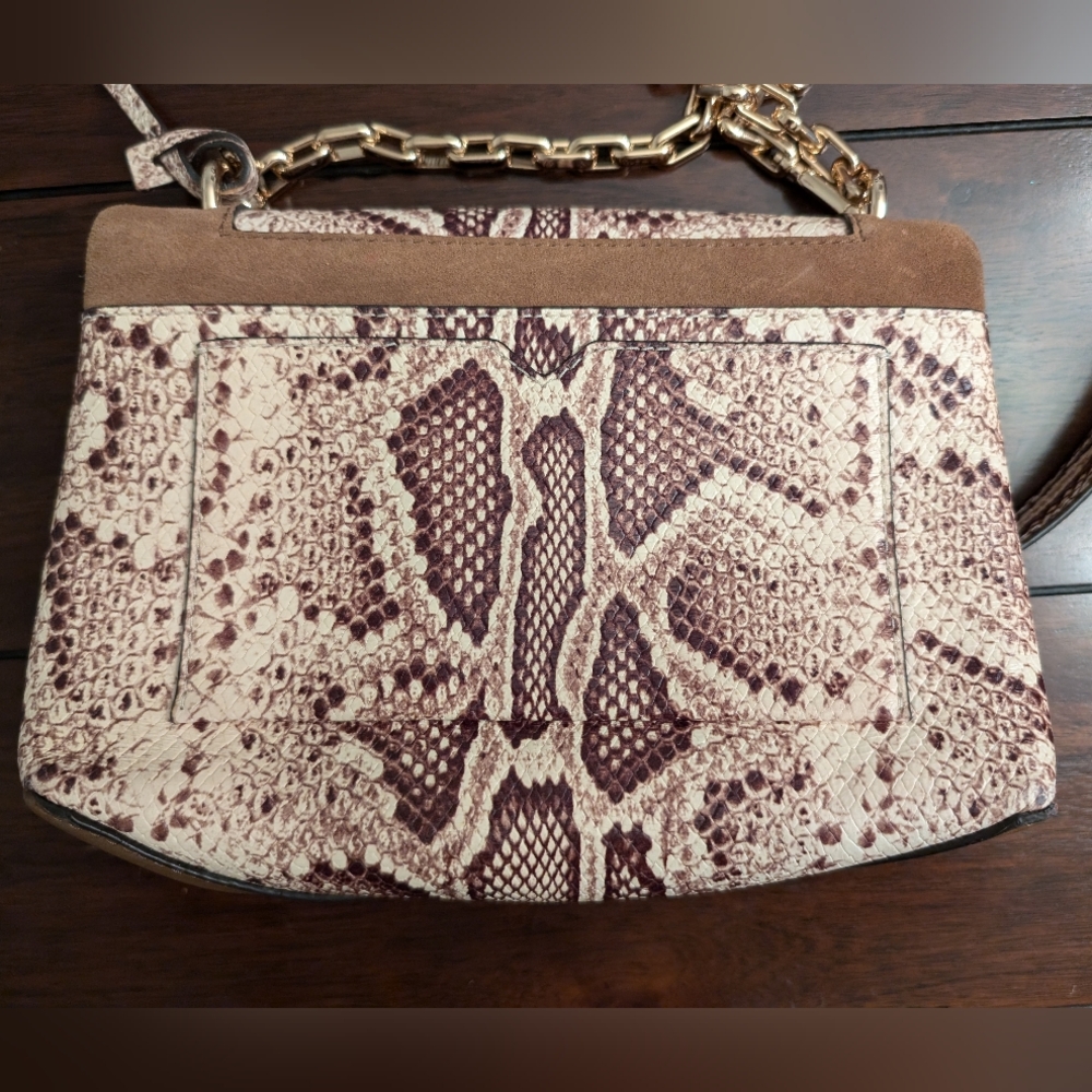 Michael Kors Cece Snakeskin Print Medium Shoulder Bag - Picture 7 of 13
